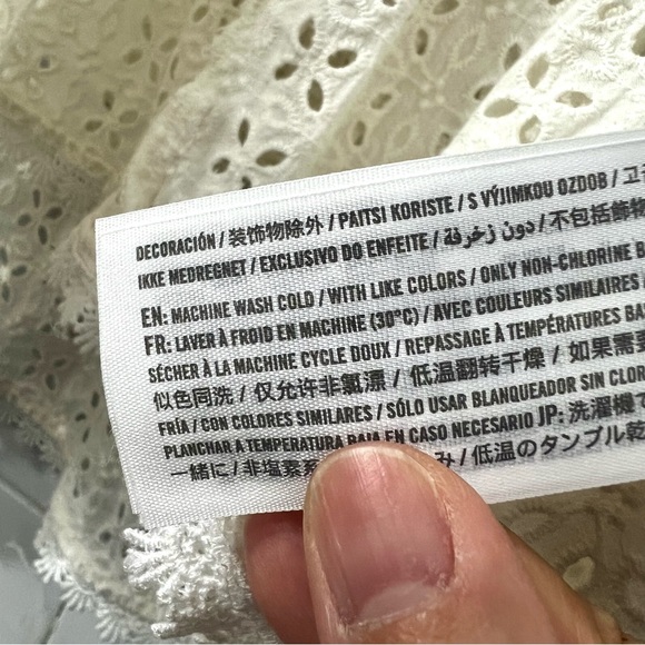 Womens White Lace Eyelet Embroidered Cottagecore Festival Romantic Tank Cami Top - Picture 12 of 13